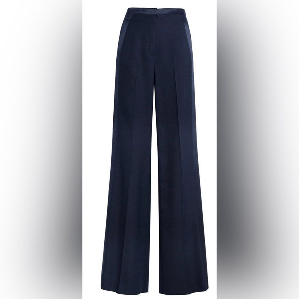 Roberto Cavalli wide leg pants. NWT. Navy blue with pockets